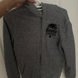 Roots Heather Gray Zip-Up Jacket